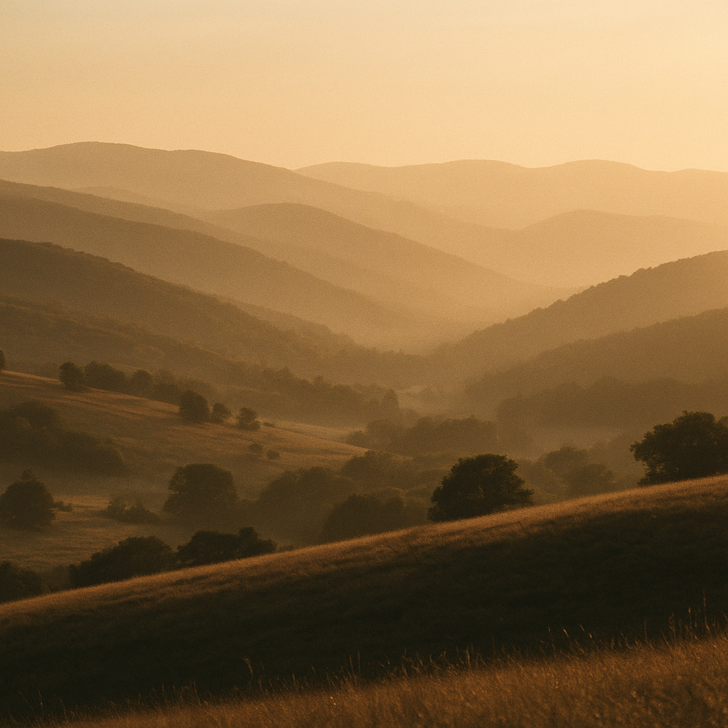 An AI-generated landscape photograph